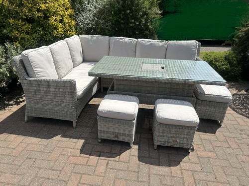 Maze grey rattan - corner, sofa